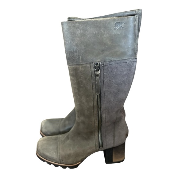 Sorel Women's green  Heeled Boots size 7.5  they missing the sole - Picture 1 of 16
